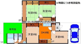 小山北玄以町貸家の物件間取画像